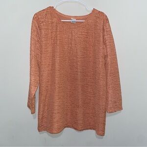 VTG-12 vintage Ease Sport Long Sleeve Blouse Coral